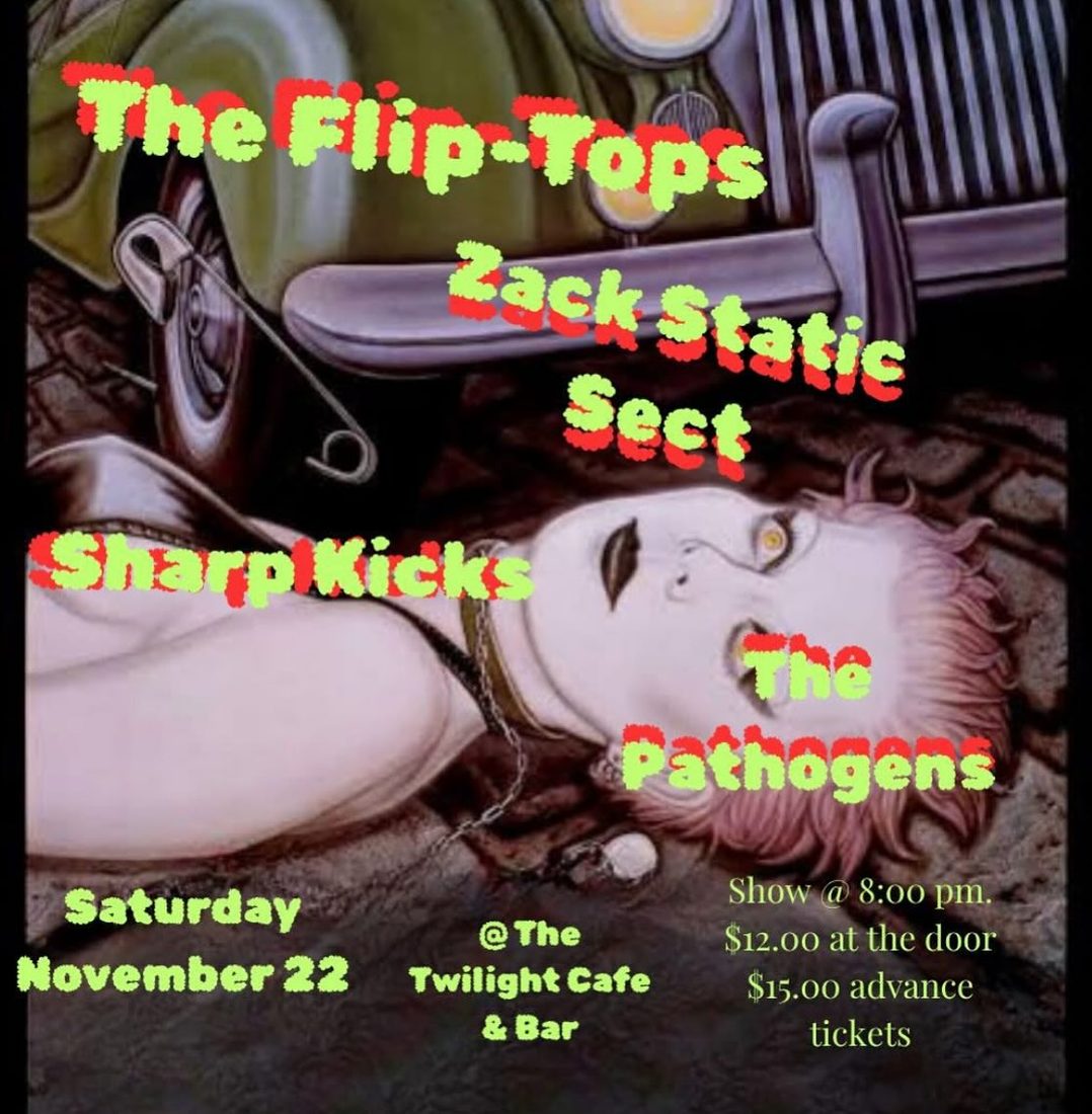 The Zack Static Sect gig poster — NOV 22, 2025 — Twilight Cafe and Bar