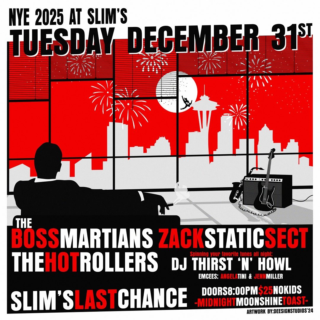 The Zack Static Sect gig poster — DEC 31, 2024 — Slim's Last Chance